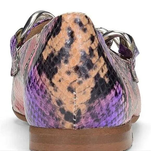 Donald J. Pliner Genuine Leather Purple Pink Loafer Snakeskin Pattern 6.5 Us - Picture 9 of 10